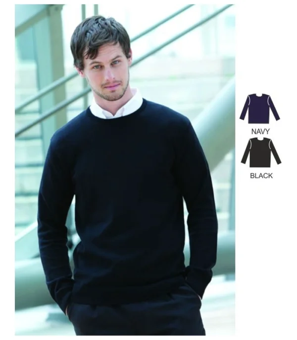 H725 Henbury Men's Crew Neck Jumper